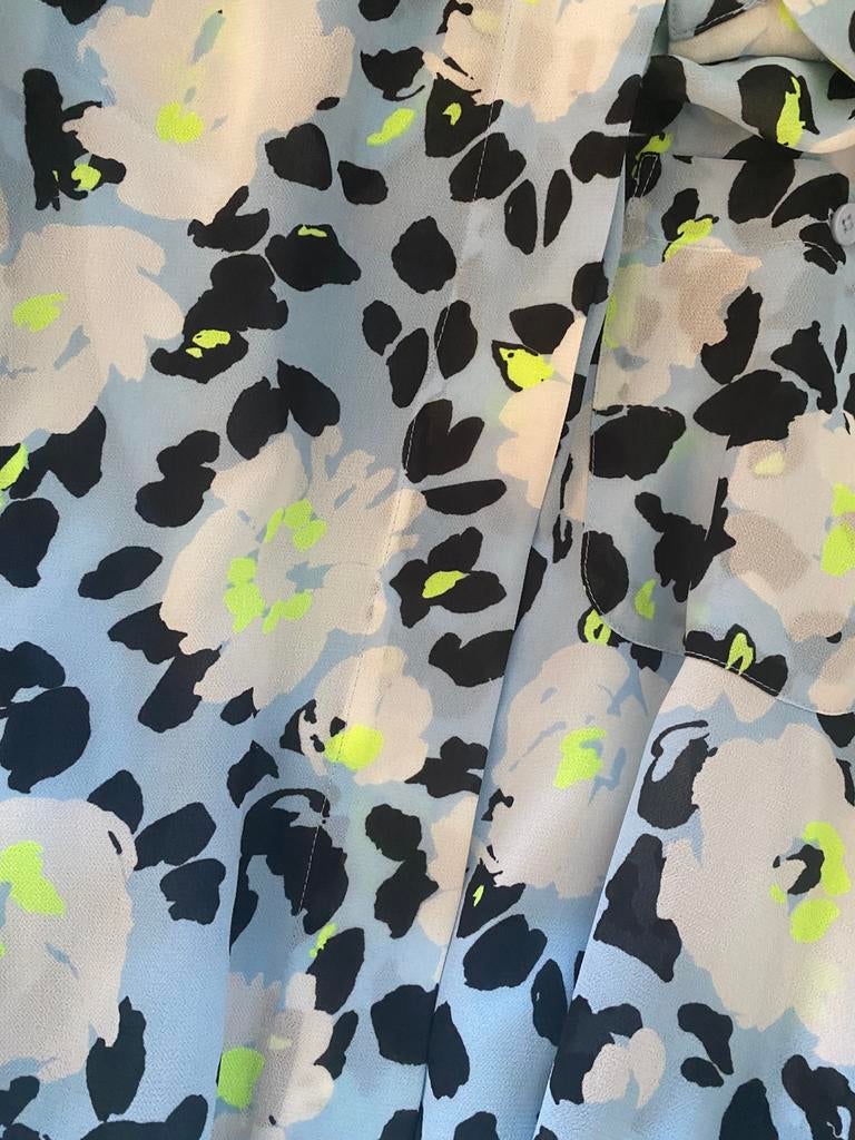 Kleed Essentiel Antwerp blauw met bloemen, Enlèvement ou Envoi, Comme neuf, Taille 38/40 (M), Bleu