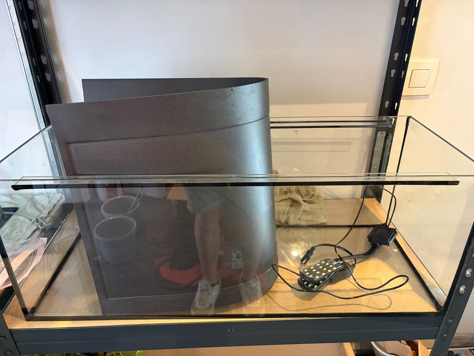 Kweek aquarium 70L, Dieren en Toebehoren, Ophalen, Inclusief deksel, Zo goed als nieuw, Leeg aquarium