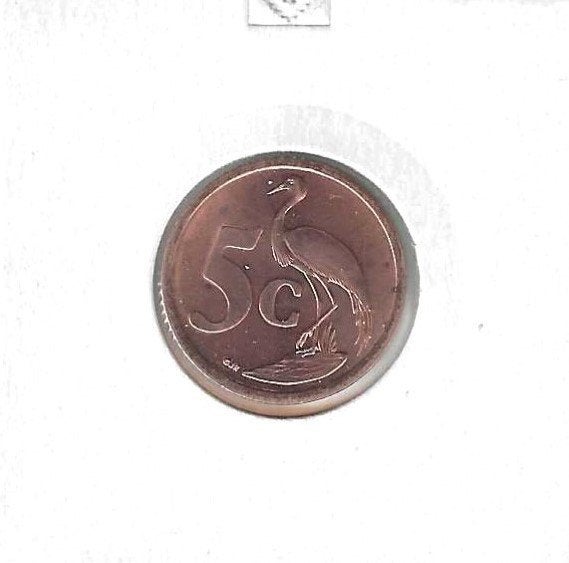 Zuid-Afrika, 5 Cents 2008, uManttsi Afrika., Postzegels en Munten, Ophalen of Verzenden, Zuid-Afrika, Losse munt