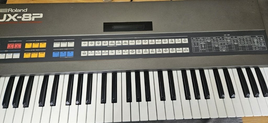 Vintage analoge synthesizer Roland JX-8P, Ophalen of Verzenden, Gebruikt, Roland