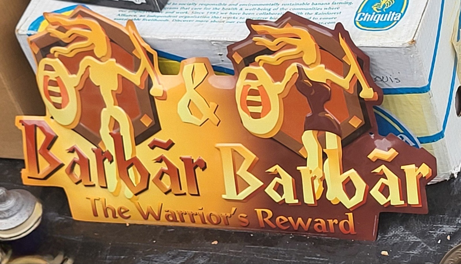 Barbar-plaat, Verzamelen, Ophalen, Nieuw, Reclamebord, Plaat of Schild, Overige merken