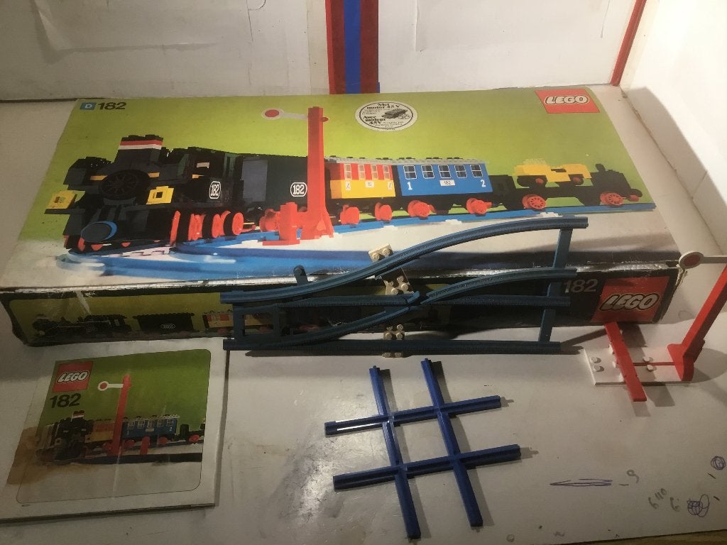 Lego trein set 182 ( 1975), Gebruikt, Lego, Ophalen of Verzenden, Compleet