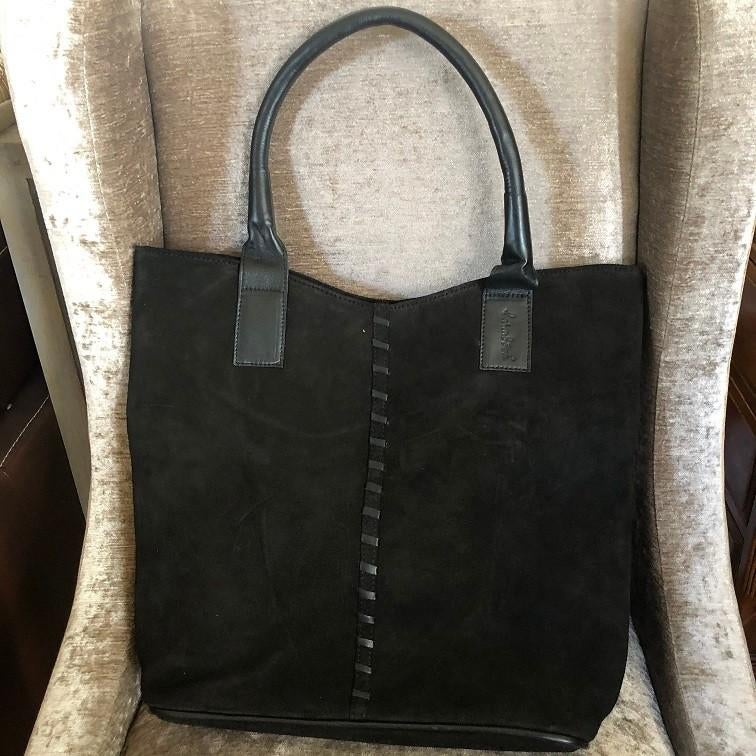 Nieuwe Leren tas shopper crocoprint suède Laimbock Varago, Handtassen en Accessoires, Tassen | Damestassen, Ophalen of Verzenden