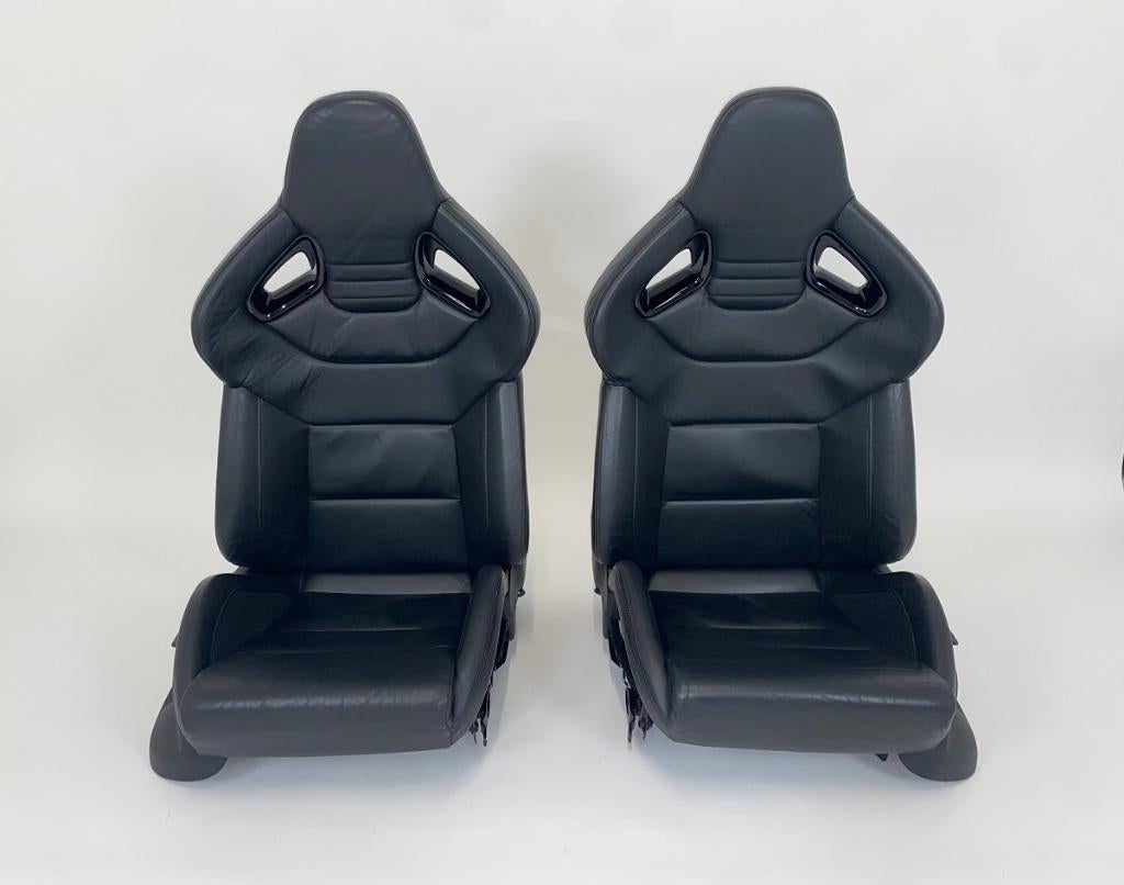 RECARO Autostoelen VW Golf 6 R Leder Zwart, Auto-onderdelen, Ophalen of Verzenden, Gebruikt, Volkswagen