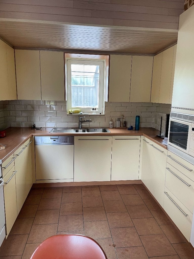 Moderne keuken, Huis en Inrichting, Keuken | Complete keukens, Ophalen, Gebruikt, U-keuken, Geel