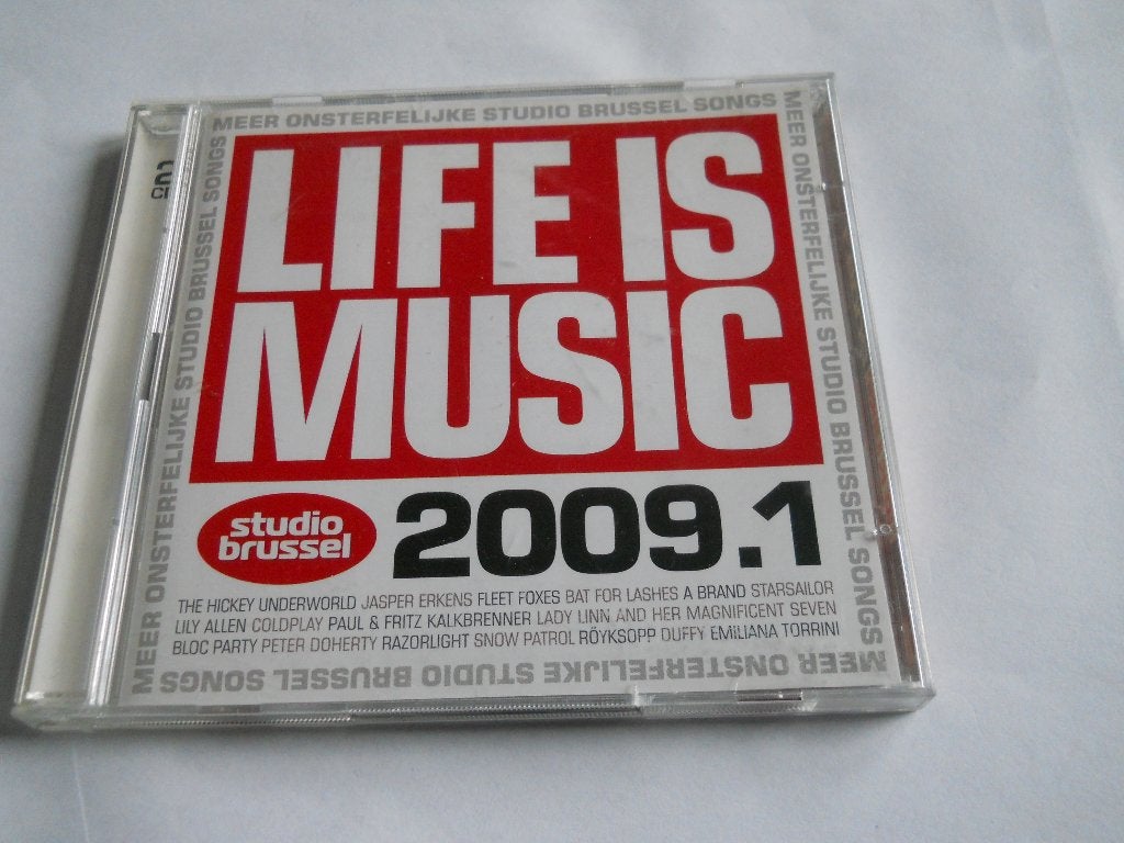2 CD S - STUDIO BRUSSEL - LIFE IS MUSIC - 2009 -1, Cd's en Dvd's, Ophalen of Verzenden, Zo goed als nieuw, Verzamelalbum, Pop