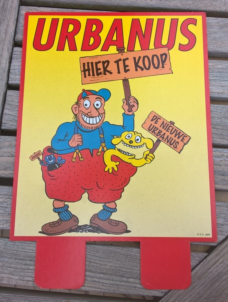 Urbanus karton - aankondiging van nieuwe strip, Ophalen of Verzenden, Nieuw, Linthout en Urbanus