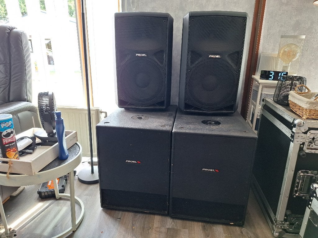 PROEL ITALY AKTIEVE  SPEAKERS/GELUID, Audio, Tv en Foto, Luidsprekerboxen, Ophalen, Zo goed als nieuw, 150 watt of meer, Speakerset