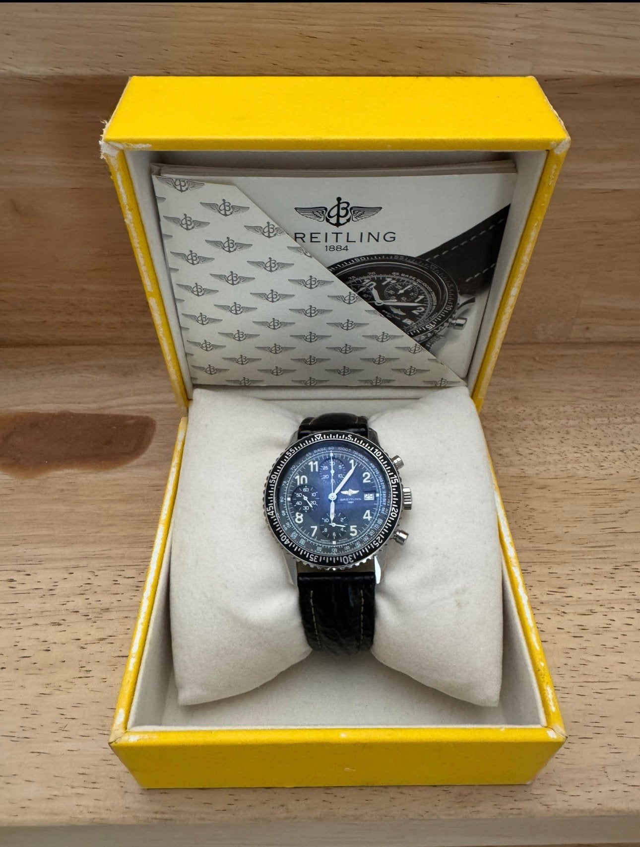 Breitling Navitimer Aviastar, Ophalen, Leer, Breitling, Polshorloge