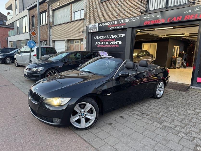 BMW 320 Navigations Boite Automatique Pneus et Frein Neuf, Auto's, BMW, Automaat, Zwart, Cabriolet, Zwart
