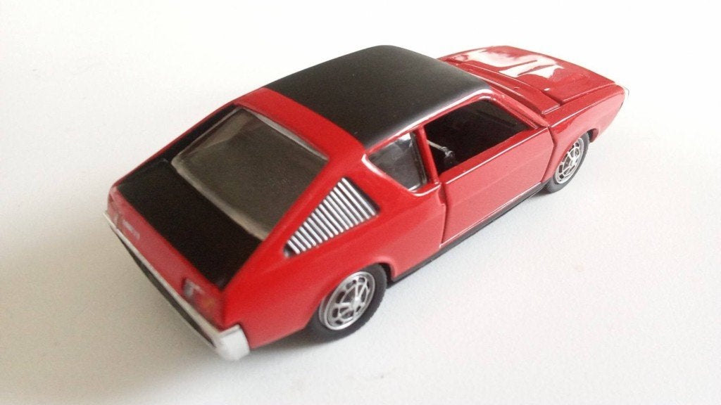 Renault 17 TS modelauto - Norev 1/43 - Rood, Ophalen of Verzenden, Gebruikt, Auto, Norev