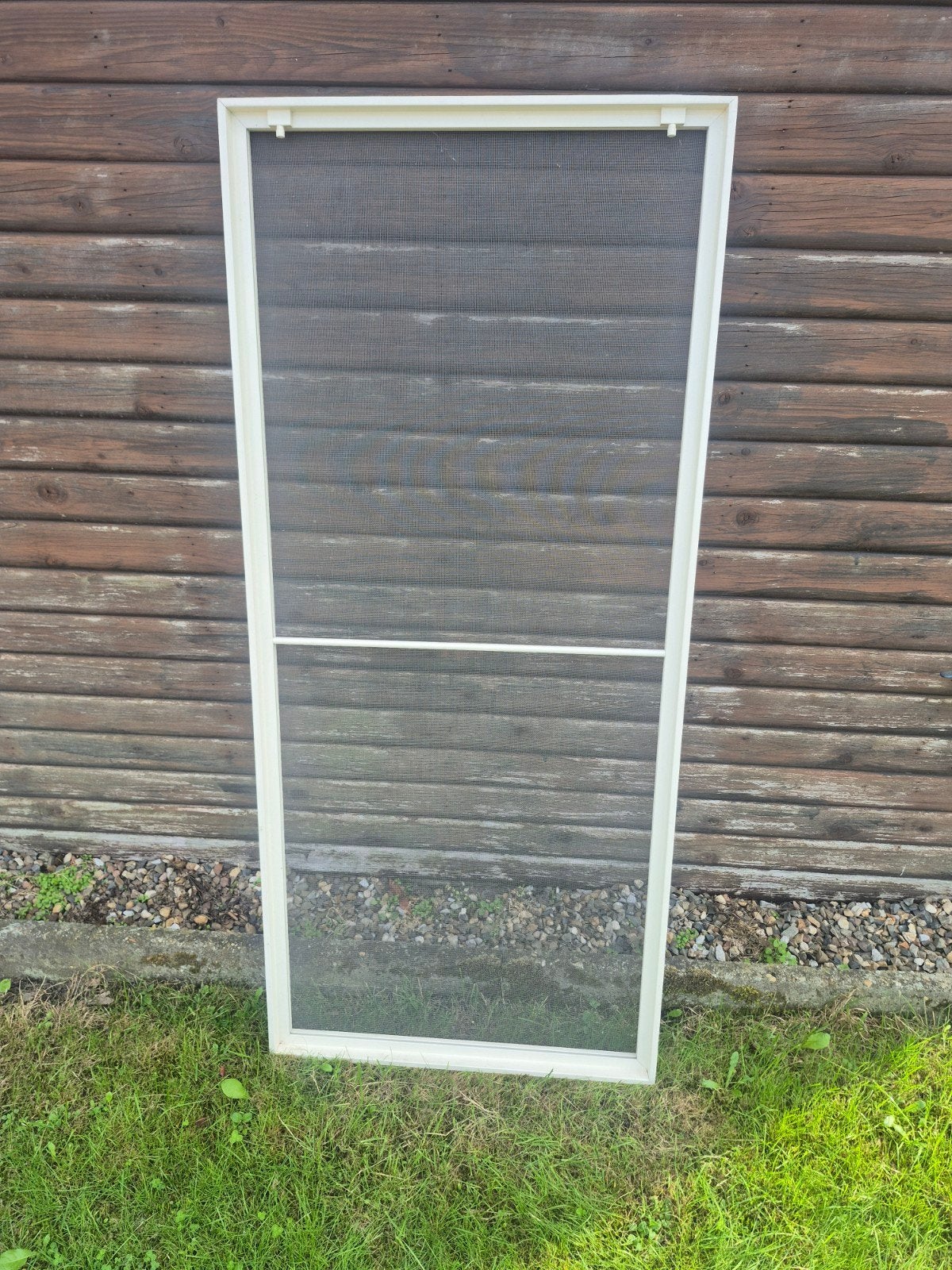 vliegenraam/ inzet raamhor, kleur creme/ wit 135 cm x 59.5 c, Doe-het-zelf en Bouw, Ophalen, Minder dan 80 cm, Zo goed als nieuw