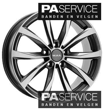 Nwe 19 inch MAK Wolf velgen voor VW Golf VII 7.5*19 5*112, 19 inch, Velg(en), -, -