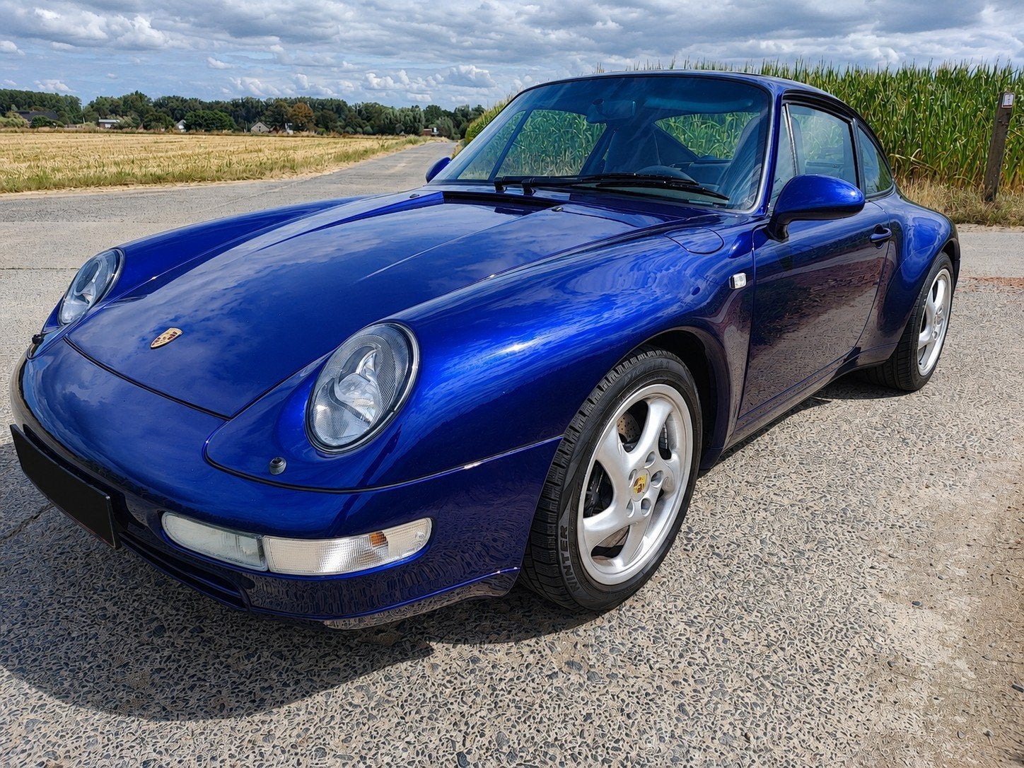 Porsche 911 - 993 - Carrera 2 - historiek + motorrevisie, Auto's, Porsche, Achterwielaandrijving, Elektrische ramen, Leder, Grijs