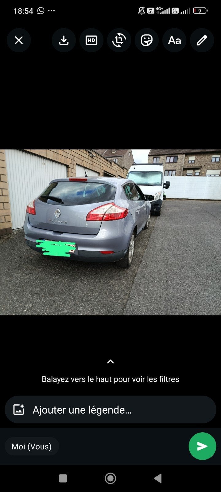Renault Mégane 2009  177000km 4 v électrique clime bi zone, Autos, Renault, Particulier, Essence, Achat
