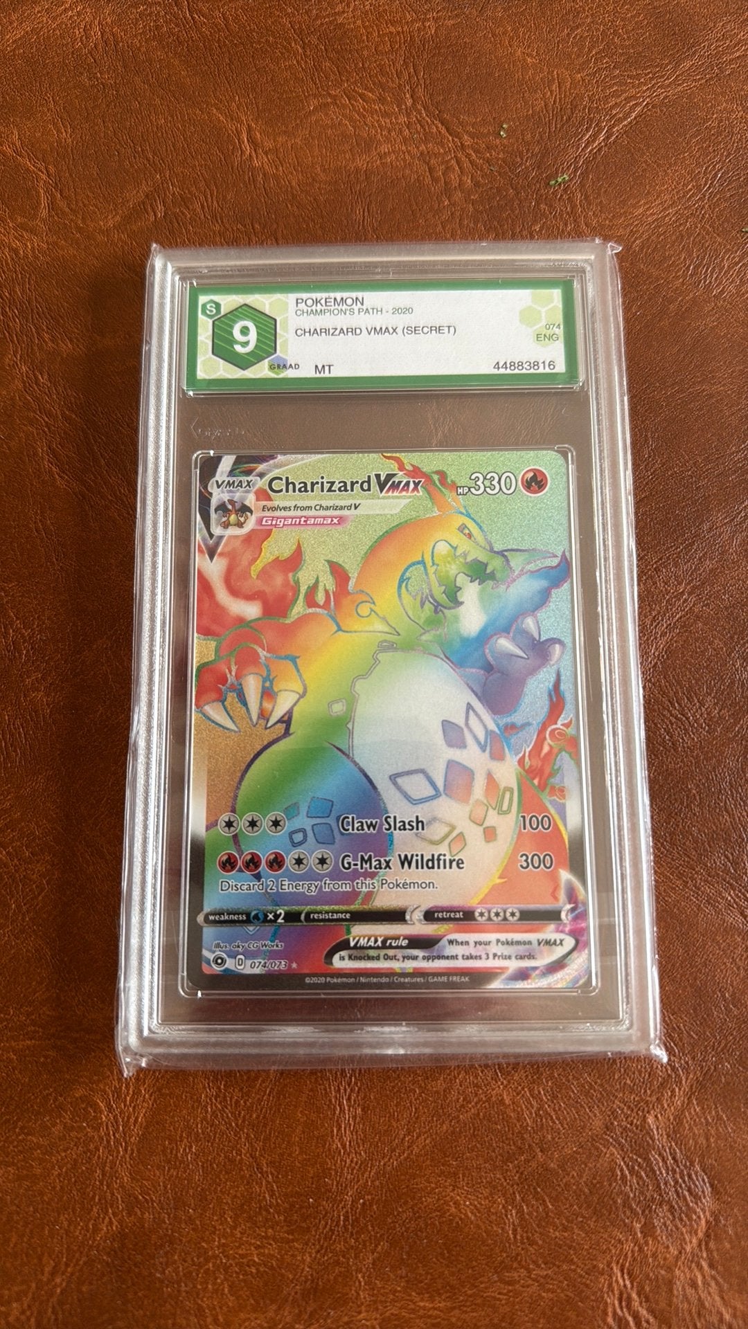 Pokémon Charizard VMAX 074/073 –Champion’s Path –Secret Rare, Enlèvement, Comme neuf