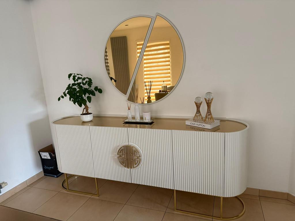 Luxe design eetkamer + salon set, Huis en Inrichting, Ophalen, Zo goed als nieuw