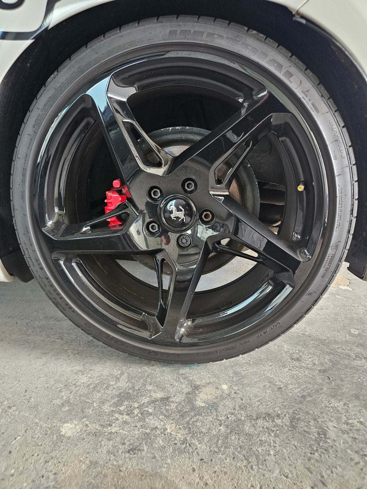ferrari velgen met banden 5 x 112, Ophalen, Gebruikt, 19 inch, Banden en Velgen