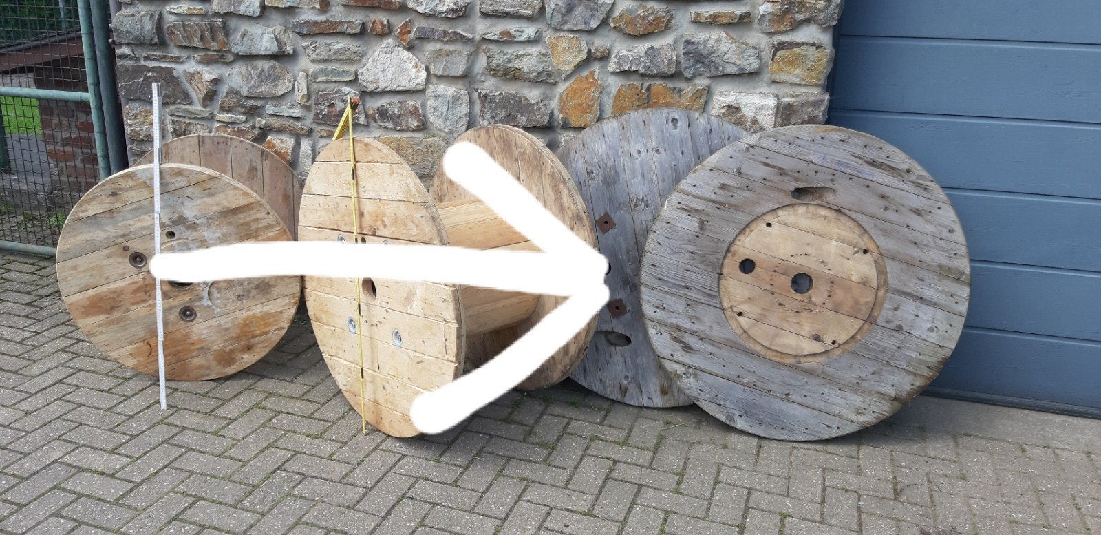 2 flanc de bobine 100cm de diamètre, Enlèvement