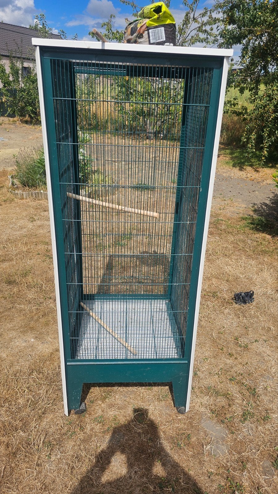 Cage oiseaux, perruches, perroquet, canaris, Enlèvement, Utilisé, Métal, Cage à oiseaux