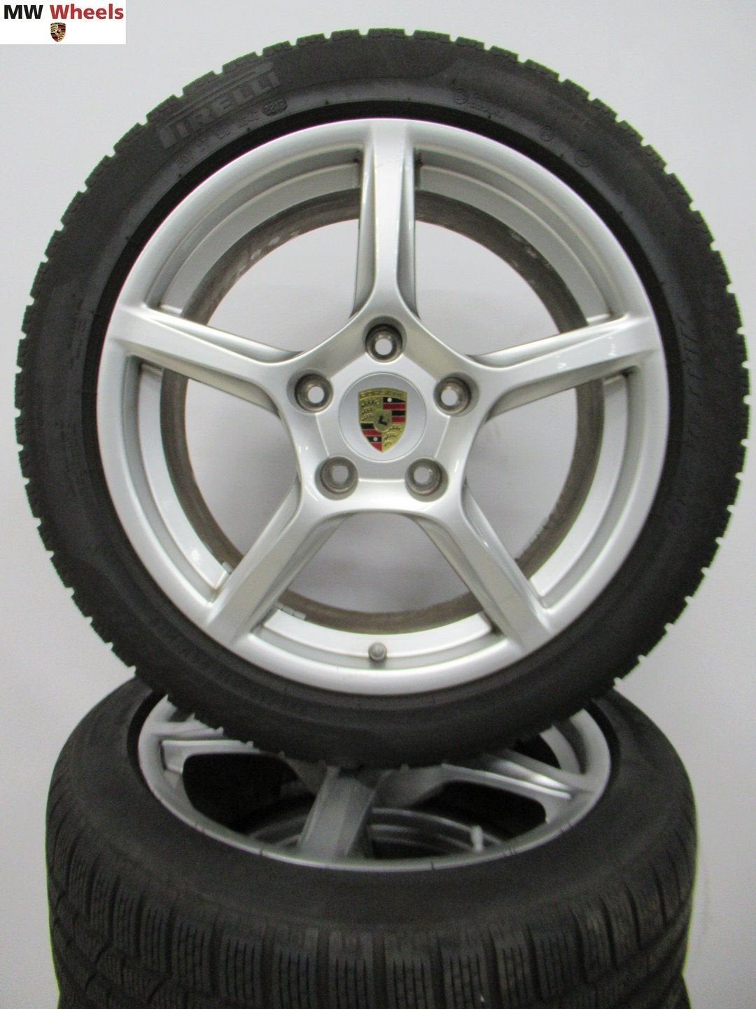 Originele Porsche Boxster Cayman 18 inch velgen winterbanden, Pneus et Jantes, Pneus hiver, -, 18 pouces