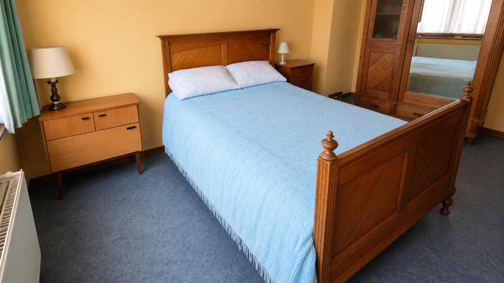 Chambre à coucher complète en bois massif, Ophalen, Gebruikt, Eenpersoons, Vintage