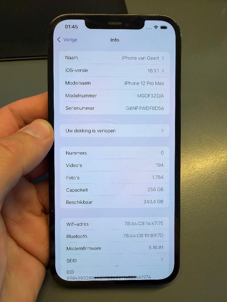 iPhone 12 Pro Max 256 Go, Télécoms, Téléphonie mobile | Apple iPhone, 256 GB, Gris, IPhone 12 Pro Max, Enlèvement