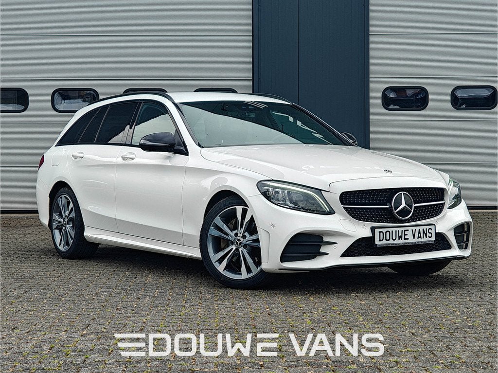 Mercedes-Benz C-Klasse Estate 200 AMG Night Edition Distroni, Cuir et Alcantara, Entreprise, Carnet d'entretien, 1465 kg