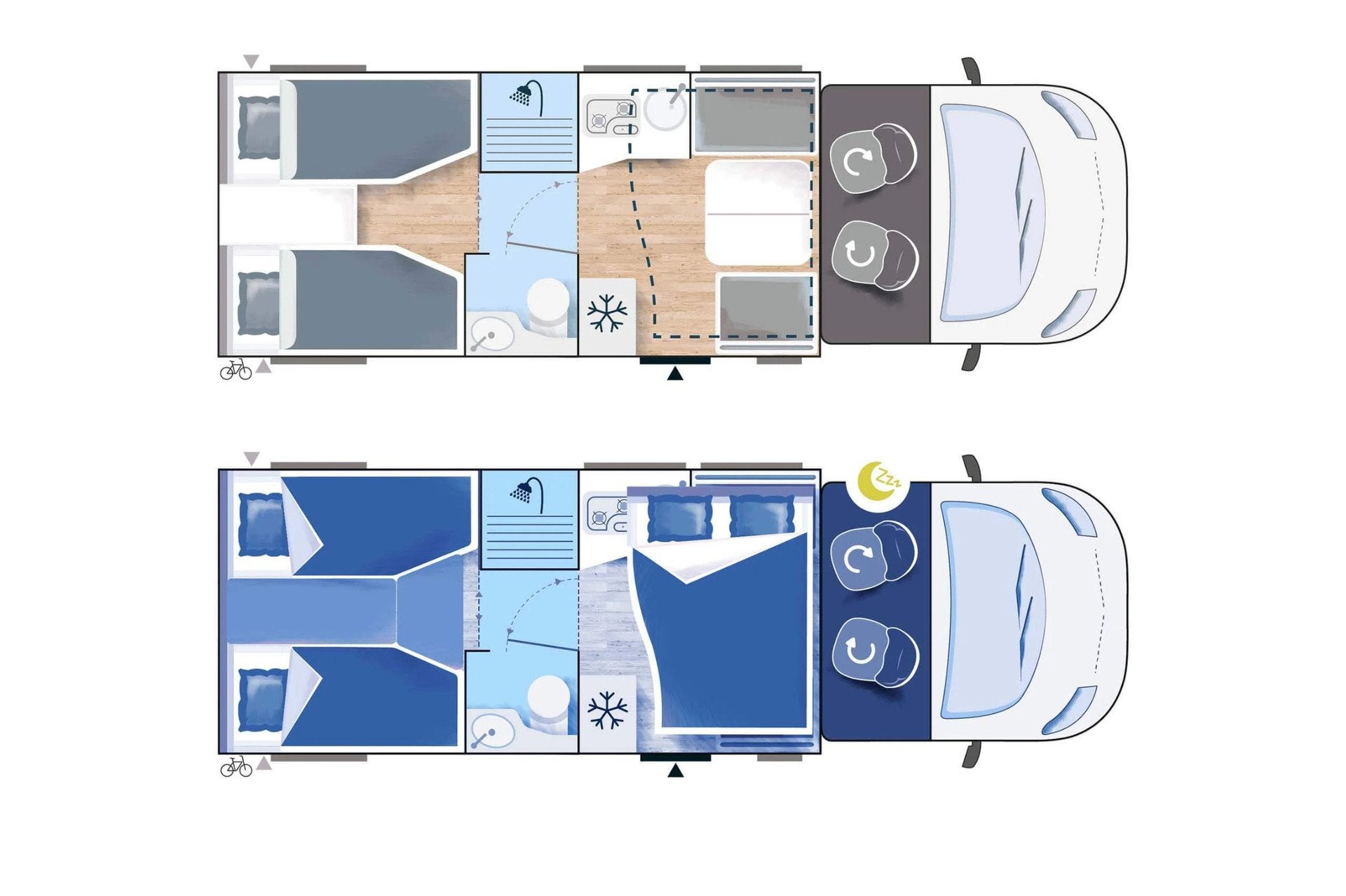 Chausson 777 Ga First Line Ford 170 PK/CV Aut., Caravanes & Camping, Caméra de recul, Entreprise, Chausson, Automatique