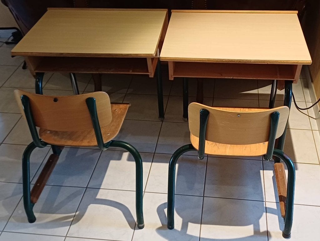 Schoolbank, Maison & Meubles, Enlèvement, Utilisé, Bureau d'écolier