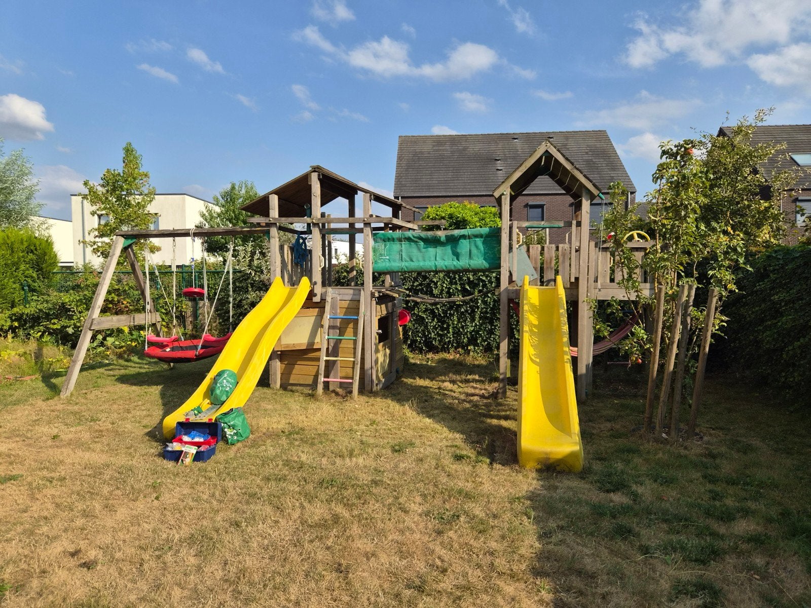 Jungle Gym speeltorens, Kinderen en Baby's, Speelgoed | Buiten | Speeltoestellen, Ophalen, Schommel