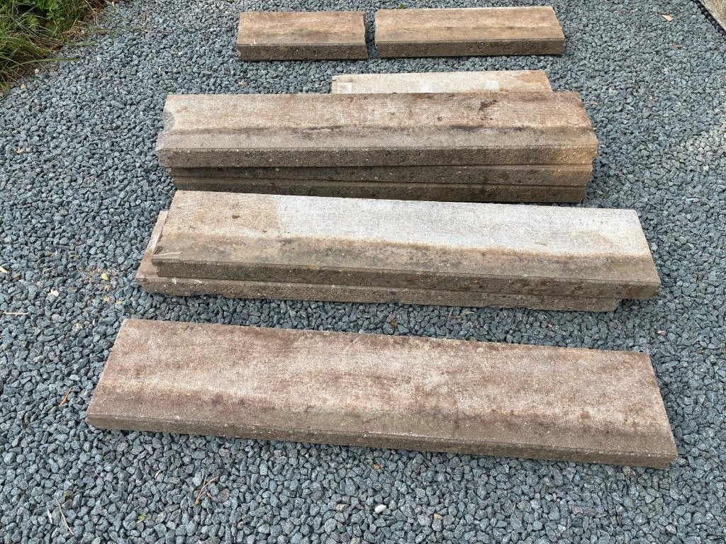 Betonnen randen, Tuin en Terras, Ophalen, Gebruikt, Beton