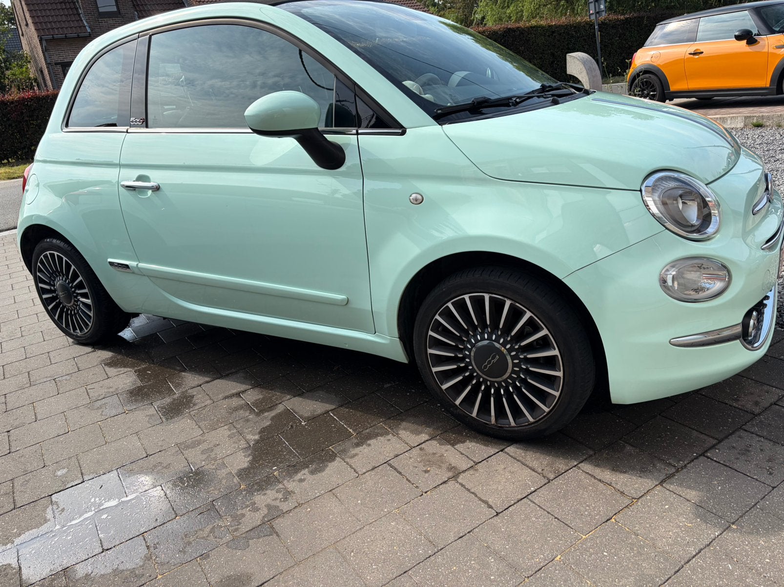 Fiat 500 c Full option, Autos, Cuir, Achat, Cabriolet, Boîte manuelle