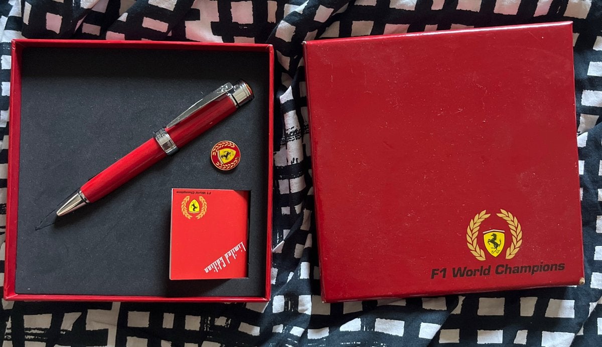 coffret stylo édition limitée « F1 World Champions, Verzamelen, Pennenverzamelingen, Ophalen of Verzenden, Zo goed als nieuw