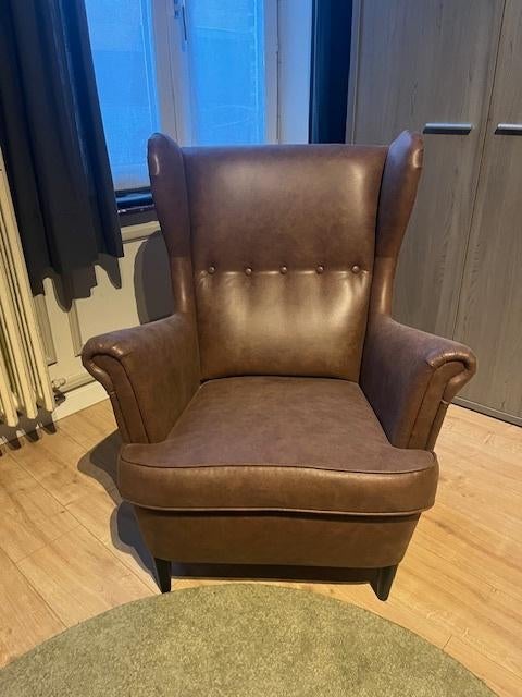 Oorfauteuil Strandmon Bruin, Huis en Inrichting, Ophalen, Zo goed als nieuw