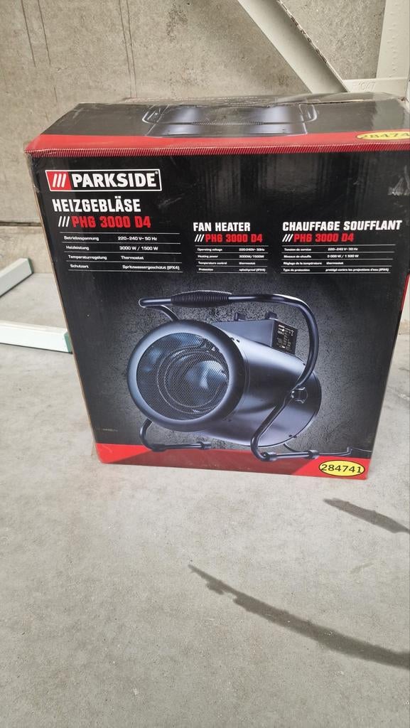 Elektrische Werkplaatskachel, Ophalen