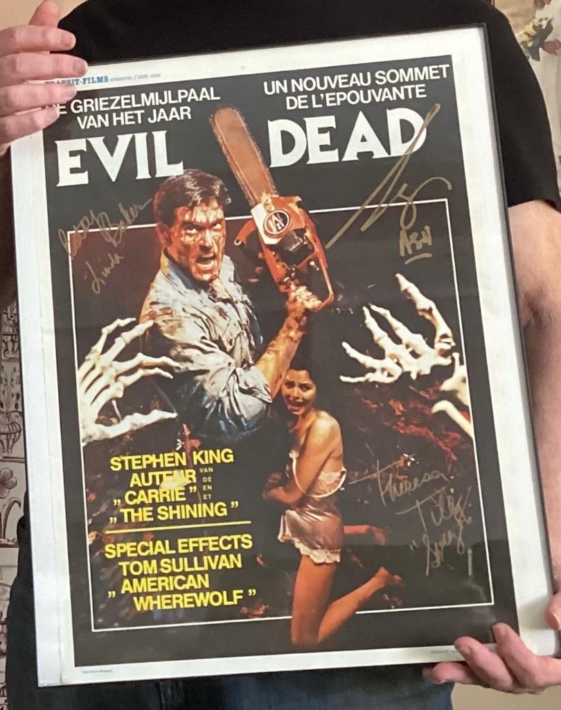 EVIL DEAD POSTER 3 X GESIGNEERD, Verzamelen, Ophalen of Verzenden
