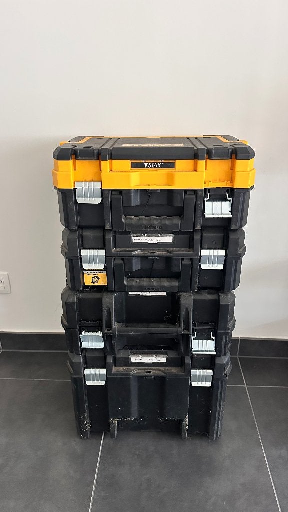 DeWALT TSTAK kofferset – 4 koffers, Ophalen, Zo goed als nieuw