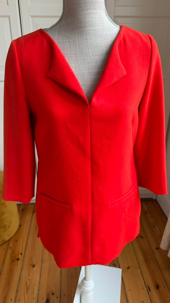 NATAN - taille S - 36 - magnifique chemisier rouge corail, Enlèvement ou Envoi, Comme neuf, Taille 36 (S), Beige