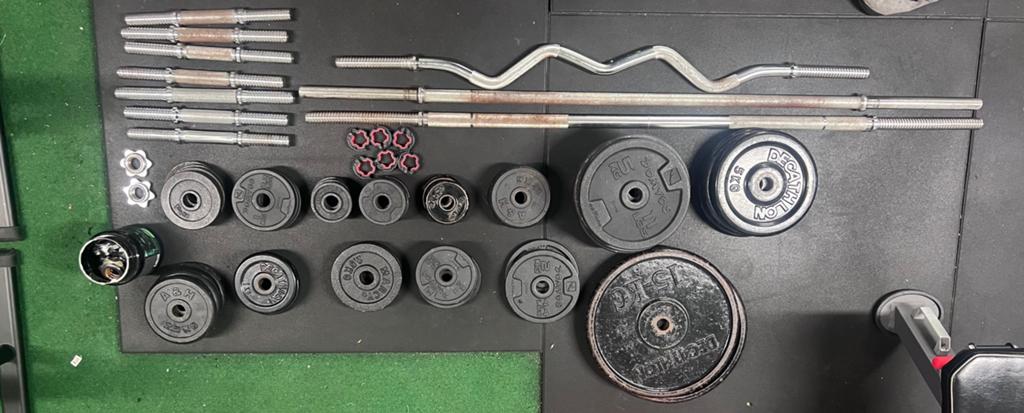 Complete homegym, Sports & Fitness, Appareils de fitness, Utilisé, Métal, Enlèvement
