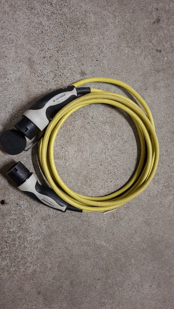 MENNEKES Type 2 laadkabel – 3-fase / 20A – 5 meter, Ophalen of Verzenden, Gebruikt