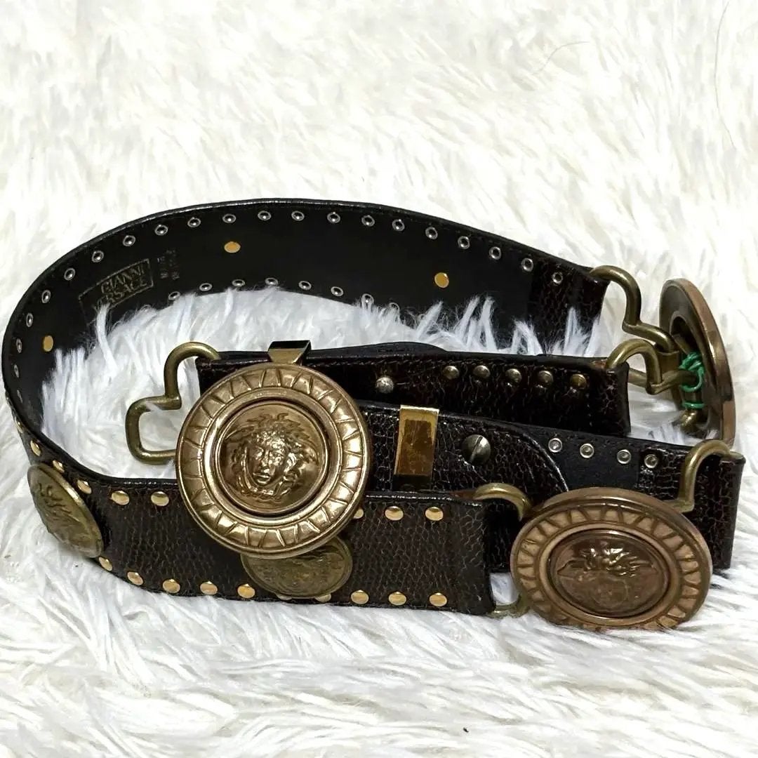 Unieke vintage ceintuur versace, Ophalen, Zo goed als nieuw, Bruin