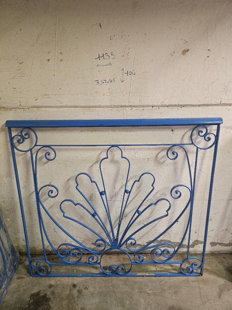 Prachtige smeedijzeren sierpanelen / balustrade, Ophalen of Verzenden, Nieuw, IJzer, Tuinhek
