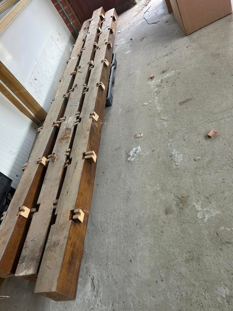Eiken balken, Tuin en Terras, Palen, Balken en Planken, Ophalen of Verzenden, Zo goed als nieuw, Balken