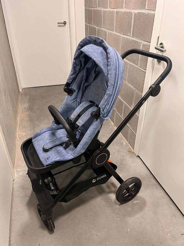 Stokke Beat couleur jeans, Enfants & Bébés, Buggys, Utilisé, Autres marques, Enlèvement