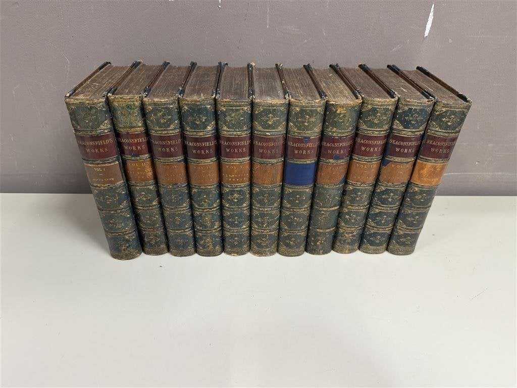 Beaconsfields Works - Novels and tales - 11 delige set 1882, Ophalen of Verzenden