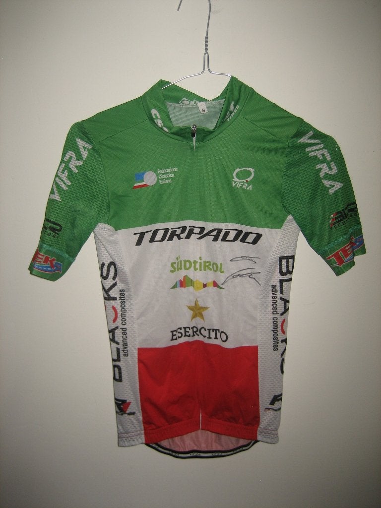Italiaans kampioen gesigneerd Eva LECHNER Torpado mtb shirt, S, Vêtements d'extérieur, Vifra, Enlèvement ou Envoi