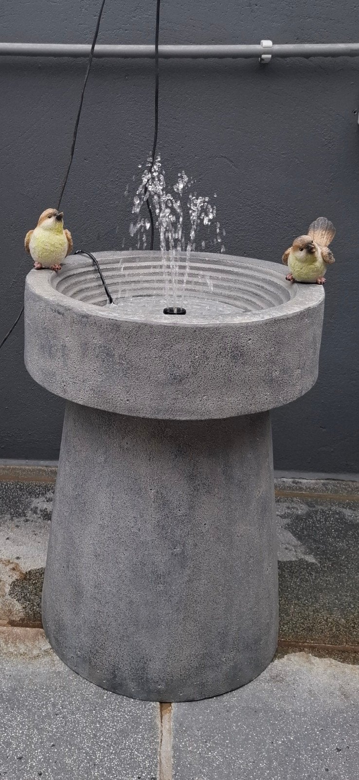 fontaine de jardin, Enlèvement