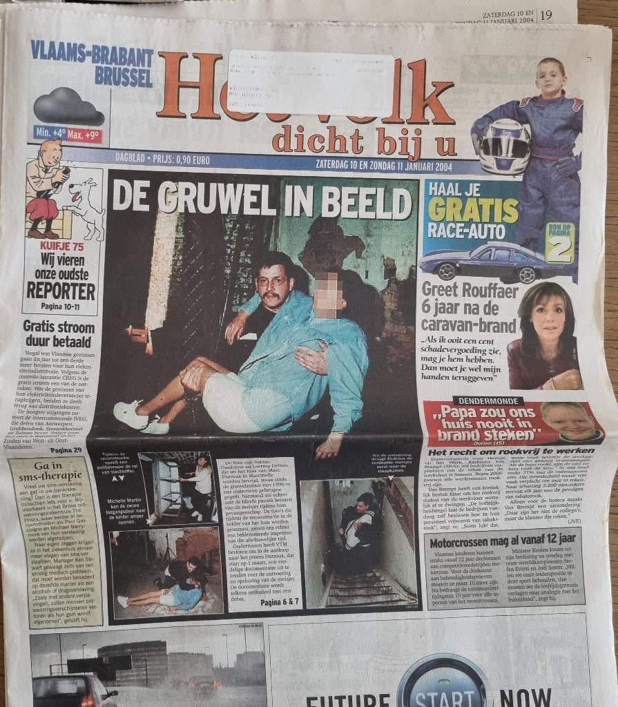 Krant Journal Kuifje Tintin Het Volk 2004, Verzamelen, Ophalen of Verzenden, 1980 tot heden, Krant