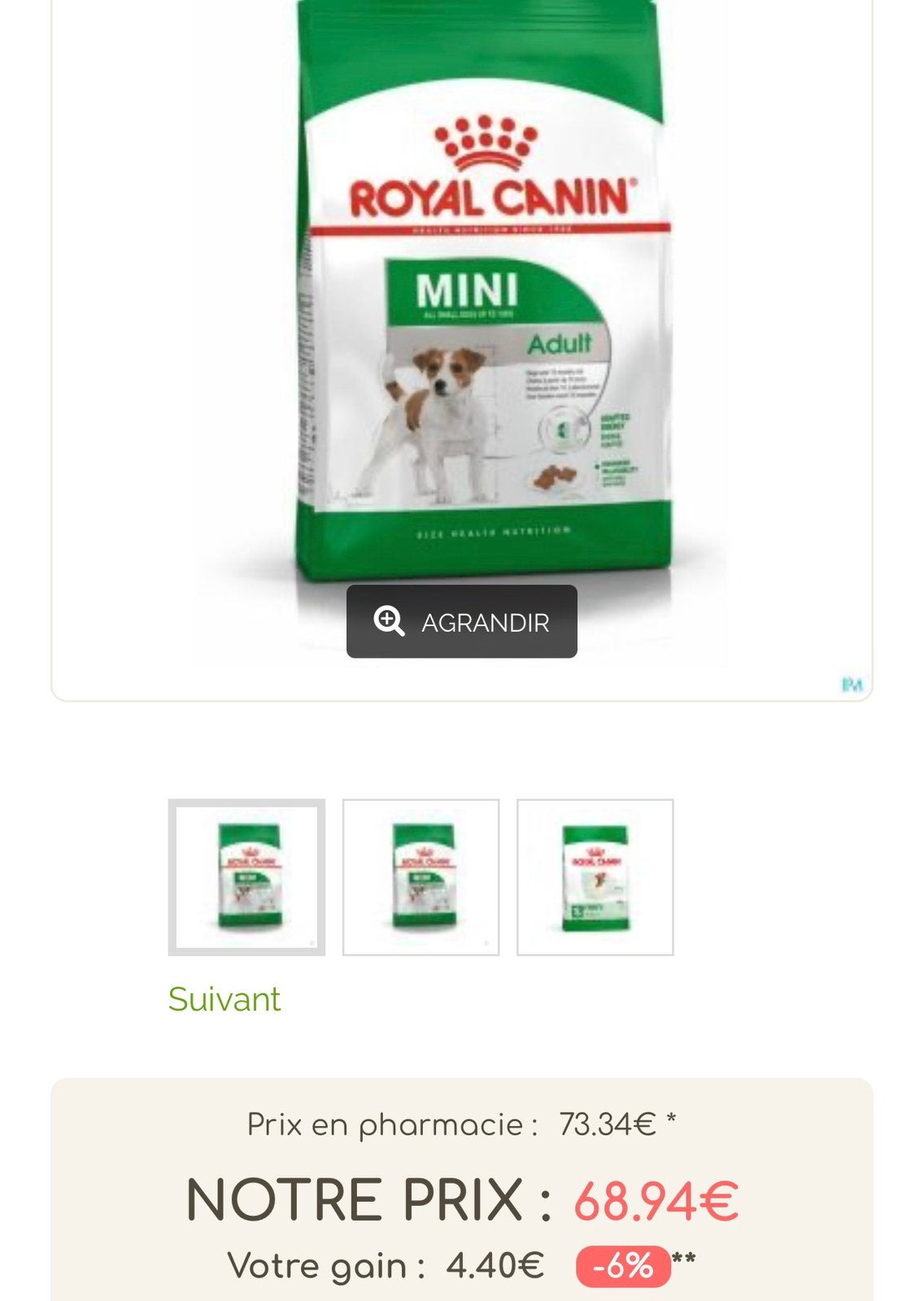 Royal canin chien 8 lg, Enlèvement, Chien